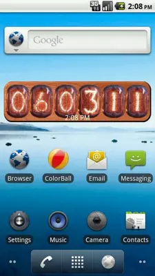 Nixie Clock Widget android App screenshot 2