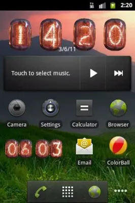 Nixie Clock Widget android App screenshot 3